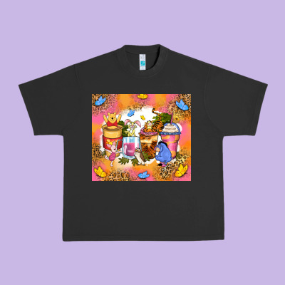 Cartoon Characters Coffee Cups Urban Heavy Tee Designed By Zillion Design Studio