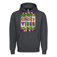 Smoke Halloween Spooky Vibes Zipper Hoodie - Artiststas