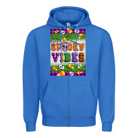 True Royal Halloween Spooky Vibes Zipper Hoodie - Artiststas