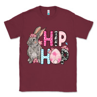 Burgundy Easter Day Hip hop bunny Classic Tee - OliviaCreatesArt