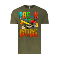 Vintage Olive pre k dude Vintage Tee - texasbilliewilder