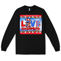 Black love america gnome Long Sleeve Tee - HRA Design Shop
