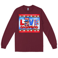 Love America Gnome Long Sleeve Tee | Teevron