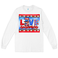 White love america gnome Long Sleeve Tee - HRA Design Shop