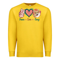Lemon Peace Love Corgi Premium Sweatshirt - Jasminsmagicworld
