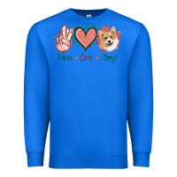 True Royal Peace Love Corgi Premium Sweatshirt - Jasminsmagicworld