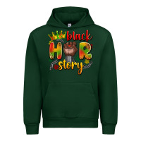 Forest Green black her story Urban Hoodie - Artiststas