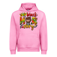 Fuchsia Pink black her story Urban Hoodie - Artiststas
