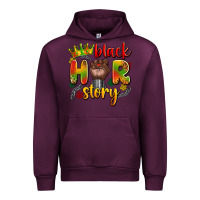 Mauve Wine black her story Urban Hoodie - Artiststas