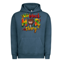 Pigment Midnight Navy black her story Urban Hoodie - Artiststas