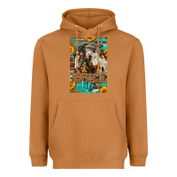 Meerkat Western Ranch Life Mustang Horse Heavyweight Hoodie - LillyAllenDesigns