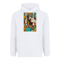 Western Ranch Life Mustang Horse Heavyweight Hoodie | Teevron