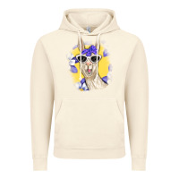 Vintage Artic Llama With Sunglasses Vintage Hoodie - RanaPortraitStore