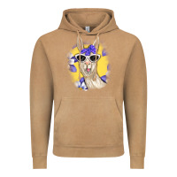 Vintage Camel Llama With Sunglasses Vintage Hoodie - RanaPortraitStore