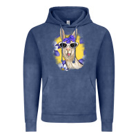 Llama With Sunglasses Vintage Hoodie | Teevron