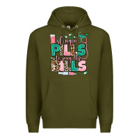 Army Green slingin' pills to pay the bills Premium Hoodie - MaliasSmallBusiness