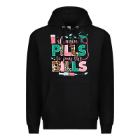 Black slingin' pills to pay the bills Premium Hoodie - MaliasSmallBusiness