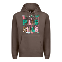 Coffee slingin' pills to pay the bills Premium Hoodie - MaliasSmallBusiness