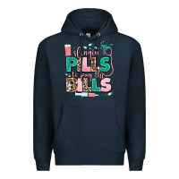 Navy slingin' pills to pay the bills Premium Hoodie - MaliasSmallBusiness
