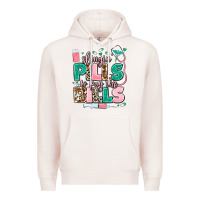 Pale Pink slingin' pills to pay the bills Premium Hoodie - MaliasSmallBusiness
