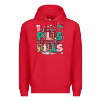 Red slingin' pills to pay the bills Premium Hoodie - MaliasSmallBusiness