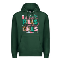 Sports Green slingin' pills to pay the bills Premium Hoodie - MaliasSmallBusiness