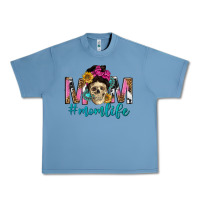 Pebble Blue mom life with skull Urban Heavy Tee - texasbilliewilder