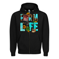 Black farm life Zipper Hoodie - AdoDesignShop
