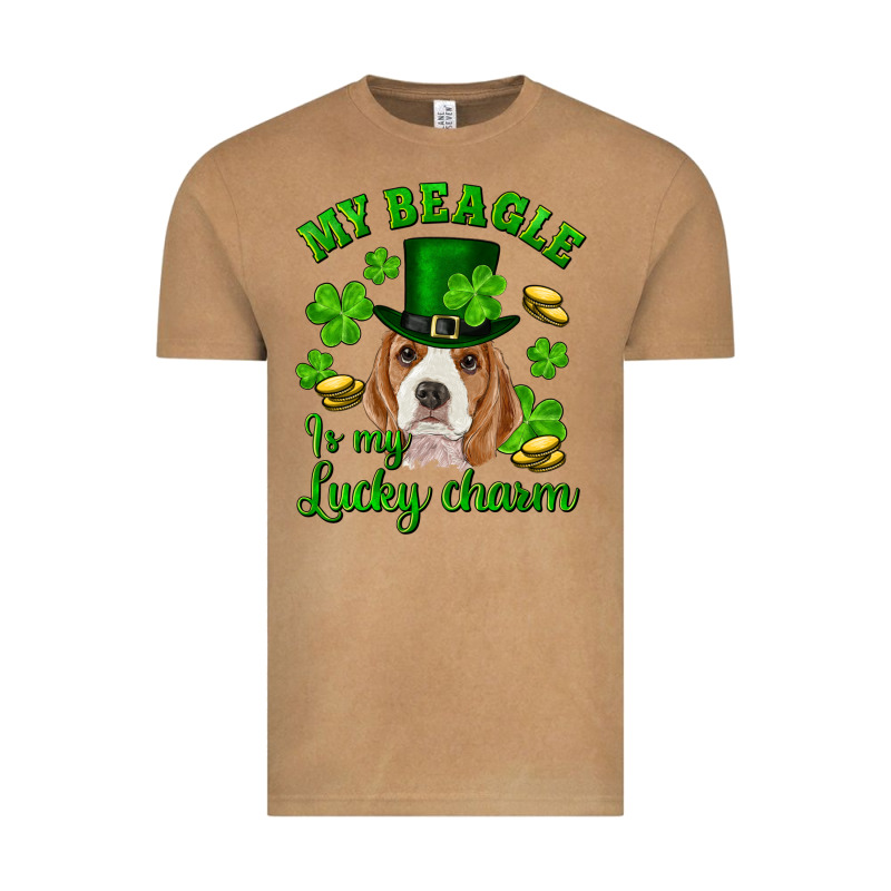 St.patrick's Day My Beagle Is My Lucky Charm Vintage Tee by RanaPortraitStore | Teevron