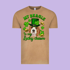 St.patrick's Day My Beagle Is My Lucky Charm Vintage Tee Designed By Ranaportraitstore