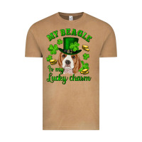 Vintage Camel st.patrick's day my beagle is my lucky charm Vintage Tee - RanaPortraitStore