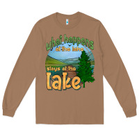 Toasted Coconut what happens at the lake stays at the lake Long Sleeve Tee - HRA Design Shop