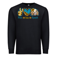 Black Peace Love Cocker Spaniel Premium Sweatshirt - Jasminsmagicworld