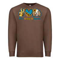 Chestnut Peace Love Cocker Spaniel Premium Sweatshirt - Jasminsmagicworld