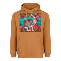 Meerkat Pink Glitter And Roses Sphynx Cat Heavyweight Hoodie - LillyAllenDesigns