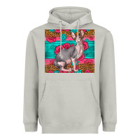 Moon Dust Pink Glitter And Roses Sphynx Cat Heavyweight Hoodie - LillyAllenDesigns