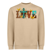 Mushroom love with cross Heavyweight Sweatshirt - texasbilliewilder