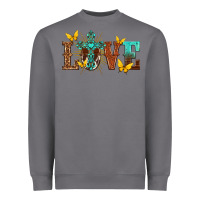 Storm love with cross Heavyweight Sweatshirt - texasbilliewilder