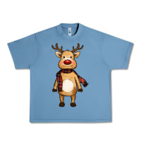 Pebble Blue cute reindeer Urban Heavy Tee - RanaPortraitStore