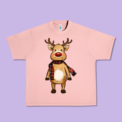 Cute Reindeer Urban Heavy Tee Designed By Ranaportraitstore