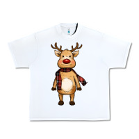 White cute reindeer Urban Heavy Tee - RanaPortraitStore