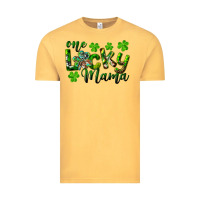 Vintage Mustard st. patrick's day one lucky mama Vintage Tee - RanaPortraitStore