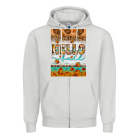 Dove Grey Hello fall Zipper Hoodie - Artiststas
