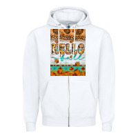 White Hello fall Zipper Hoodie - Artiststas