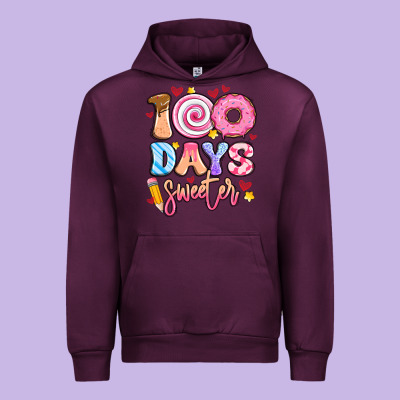 100 Days Sweeter Urban Hoodie Designed By Artiststas