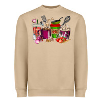 Mushroom lunch lady coffee cups Heavyweight Sweatshirt - texasbilliewilder