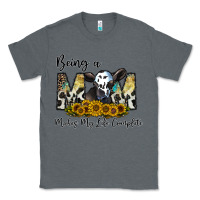 Charcoal Heather being a mom makes my life complate Classic Tee - CowhideDigitalArt