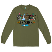 Army Green science teacher Long Sleeve Tee - CowhideDigitalArt