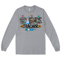 Heather Grey science teacher Long Sleeve Tee - CowhideDigitalArt
