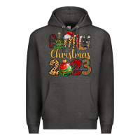 Charcoal Heather family christmas 2023 Premium Hoodie - MaliasSmallBusiness